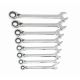 GEARWRENCH Metric 72-Tooth Reversible Combination Ratcheting Wrench Tool Set (8-Piece) 9543