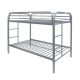 Acme Furniture Thomas Silver Twin Over Twin Metal Kids Bunk Bed 02188SI