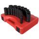 SUNEX TOOLS 1/2 in. Drive Deep SAE Impact Socket Set(19-Piece) SUN2641