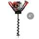 XtremepowerUS 55 CC V-Type 1-Man Gas-Powered Post Hole Digger Earth Auger Powerhead with 4 in. Drill Bit KIT045