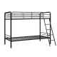 DHP Elen Black Twin Metal Bunk Bed DE81474