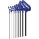 Eklind 9 in. Series Cushion Grip Hex T-Key Set with Pouch Size 2 mm to 10 mm (8-Piece) 55198