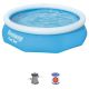 Bestway Fast Set 10 ft. x 30 in. D Round Inflatable Pool with 330 GPH Filter Pump 57269E-BW