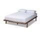 Baxton Studio Kaia Walnut King Platform Bed Frame 156-9476-HD