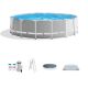 Intex Prism 15 ft. x 48 in. D Round Above Ground Hybrid Metal Frame Pool Set 26725EH