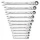GEARWRENCH SAE 120XP Universal Spline XL Flex Head Combination Ratcheting Wrench Tool Set (11-Piece) 86247