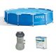 Intex 12 ft. x 30 in. Above Ground Pool w/Filter Pump System and Filter Cartridge 28210EH + 29002E + 28637EG