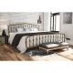 Novogratz Bushwick Gold King Metal Bed 4176249N