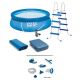 Intex Easy Set 15 ft. Round 48 in. Deep Above Ground Inflatable Pool with Ladder, Pump and Deluxe Pool Maintenance Kit 26167EH + 28003E