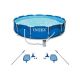 Intex Round 10 ft. Metal Frame Swimming Pool with Filter Pump and Pool Cleaning Kit (2-Pack) 30 in. H 2 x 28002E + 28201EH