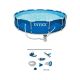 Intex Round 12 ft. x 30 in. Metal Frame Swimming Pool with Filter Pump and Pool Maintenance Kit 30 in. H 28003E + 28211EH