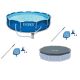 Intex 12 ft. x 30 in. Swimming Pool with Pump, Maintenance Kit (2-Pack) and 12 ft. Pool Cover 28211EH + 2 x 28002E + 28031E
