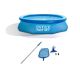 Intex 30 in. x 120 in. Round Kiddie Pool with Filter Pump and Cleaning Maintenance Kit 28121EH + 28002E
