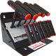 Eklind Power-T Handle Hex Key Allen Wrench- 11-Pieces Set SAE Inch Sizes 5/64 in. - 3/8 in. - 6 in. w/Stand 60614