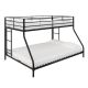 DHP Fulton Black Metal Twin Over Full Bunk Bed DE62069