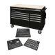 Husky 52 in W x 24.5 in. D Standard Duty 9-Drawer Workbench with 290-Piece Mechanics Tool Set in EVA Trays in Gloss Black HOTC5209B12MCMB