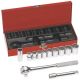 Klein Tools 1/2 in. Drive Socket Wrench Set, 12-Piece 65510