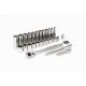 Crescent 3/8 in. Drive 6 and 12-Point Standard and Deep Metric Mechanics Tool Set with Case (32-Piece) CSWS9C