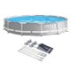 Intex 12 ft. x 30 in. Metal Frame Above Ground Swimming Pool with Pump and Canopy 26711EH + 28054E