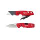 Milwaukee FASTBACK 1 in. Folding Knife with Blade Storage and FASTBACK 5-In- 1 Folding Knife (2-Pack) 48-22-1502-48-22-1540