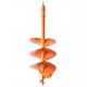 Power Planter USA 28 in. x 9 in. Orange Multi-Purpose Bulb Plant Auger 928THD-ORG