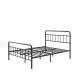 Zinus Florence Black Metal Frame Queen Platform Bed Frame FRBFB-PQ