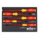 Wiha 5-Piece Insulated Soft Finish Screwdriver Tray Set Includes Slotted, Phillips 32081