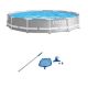 Intex 12 ft. x 30 in. Prism Frame Above Ground Swimming Pool and Maintenance Kit 26711EH + 28002E