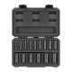 TEKTON 3/8 in. Drive Deep 12-Point Impact Socket Set, (15-Piece) (1/4 - 1 in.) SID91305