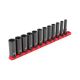 TEKTON 3/8 in. Drive Deep 12-Point Impact Socket Set (12-Piece) (8-19 mm) - Rails SID91111