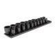 TEKTON 1/2 in. Drive 6-Point Impact Socket Set (21-Piece) (5/16 - 1-1/2 in.) with Rails SID92102