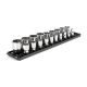 TEKTON 1/2 in. Drive 6-Point Socket Set, (19-Piece) (3/8 - 1-1/2 in.) with Rails SHD92122