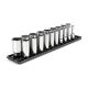 TEKTON 1/2 in. Drive Deep 6-Point Socket Set, (19-Piece) (3/8 - 1-1/2 in.) with Rails SHD92123