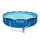 Intex 12 ft. x 30 in. Metal Frame Set Above Ground Swimming Pool with Filter, Round 28211EH-WMT