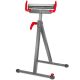 XtremepowerUS 17-3/4 in. (W) x 19 in. (L) x 28 in. (H) Folding Roller Stand Saw Horse Height Adjustable 250 lbs. Load Capacity -Grey 65074-1
