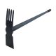 DeWit 24.5 in. L Handle 32 in. L 4-Tine Cultivator with Straight Edge Long Handle Hoe 31-4601