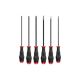 TEKTON High-Torque Black Oxide Blade Screwdriver Set, 6-Piece (#1-#3,3/16-5/16 in.) DRV41235