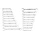 Milwaukee SAE/Metric Combination Wrench Mechanics Tool Set (22-Piece) 48-22-9411-48-22-9511