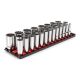 TEKTON 1/2 in. Drive Deep 12-Point Socket Set with Rails (10-38 mm) (29-Piece) SHD92129