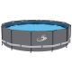 Sunneday Bluebay 15 ft. 48 in. Round Soft-Sided Pool Grey/Grey Tubing 359015G