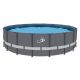 Sunneday Bluebay 18 ft., 52 in. Round Soft-Sided Pool Grey/Grey Tubing 361018G
