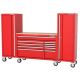 Husky Modular Tool Storage 92 in. W Standard Duty Red Mobile Workbench Cabinet with (2) 20 in. Side Lockers H52MODSUITE8RED