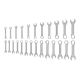 TEKTON 1/4-3/4 in. 6-19 mm Stubby Combination Wrench Set (25-Piece) WCB90403
