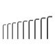 TEKTON Flat End Hex L- Key Set, 9-Piece (11-19 mm) KLX90201