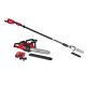 Milwaukee M18 FUEL 10 in. 18V Lithium-Ion Brushless Electric Cordless Telescoping Pole Saw w/16 in. Chainsaw Kit (2-Tool)