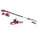 Milwaukee M18 FUEL 10 in. 18V Brushless Cordless Telescoping Pole Saw Kit w/8 in. Hatchet Pruning Saw, 12.0 Ah Battery, Charger