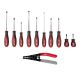 Milwaukee Screwdriver Set with 12-16 AWG NM Dipped Grip Wire Stripper and Cutter (11-Piece) 48-22-2710-48-22-3081