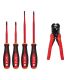 Milwaukee 1000V Insulated Slim Tip Screwdriver Set with Self-Adjusting Wire Stripper and Cutter (5-Piece) 48-22-2219-48-22-3082
