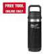 Milwaukee PACKOUT Black 18 oz. Insulated Bottle W/Chug Lid 48-22-8382B