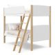 Storkcraft Delray White with Natural Twin-over-Twin Bunk Bed 09740-2251